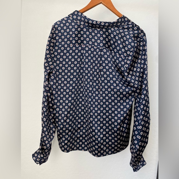 Frame navy patterned button down - Picture 3 of 4